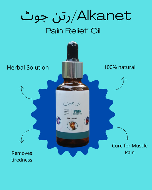 Ratanjot/رتن جوت Pain Relief Oil – درد یا تھکن کا قدرتی علاج (30ml)